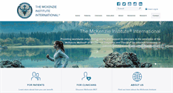 Desktop Screenshot of mckenzieinstitute.org