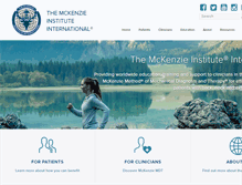 Tablet Screenshot of mckenzieinstitute.org